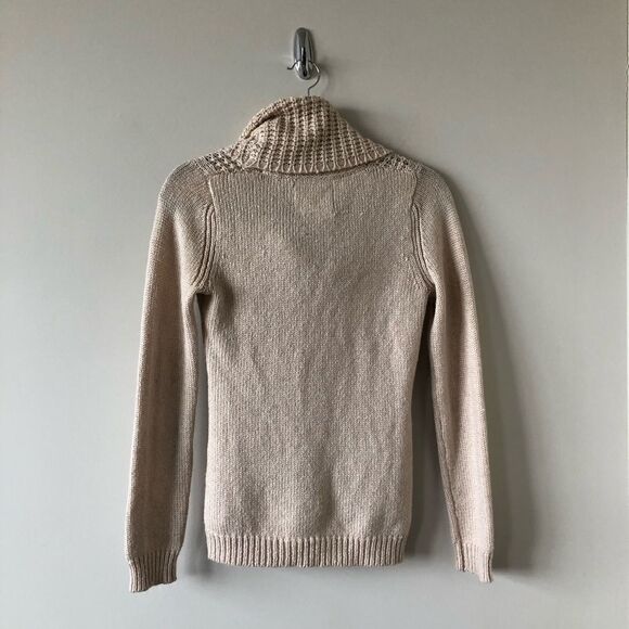 Angel Of The North Waffled Cowl Neck Sweater - Picture 3 of 10